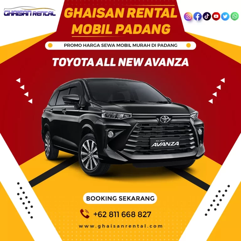 Sewa Mobil Dengan Supir di Padang Jenis Mobil Rental All New Avanza Murah