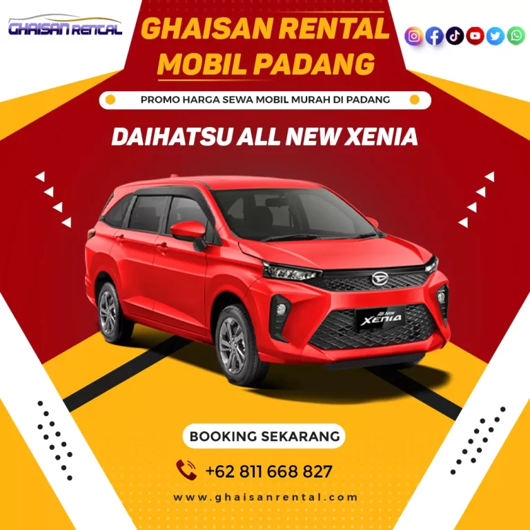 Sewa Mobil Dengan Sopir di Padang Jenis Mobil Rental All New Xenia Murah