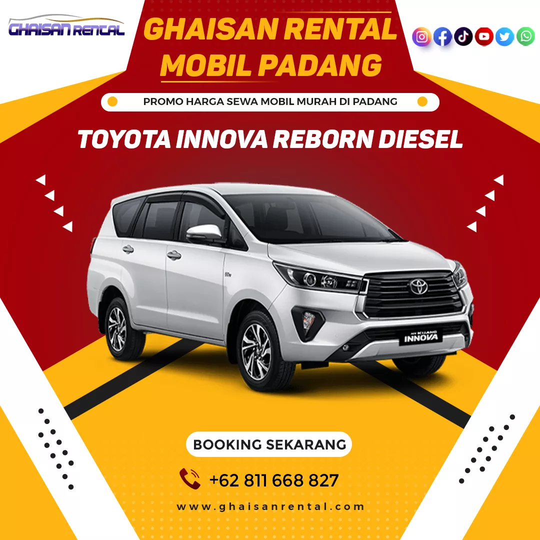 Sewa Mobil Padang Innova Reborn Diesel Murah
